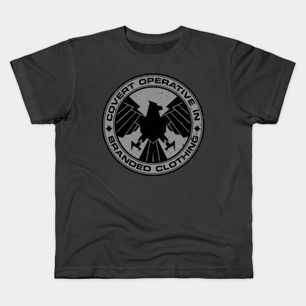 Not very secret agent Kids T-Shirt by DCLawrenceUK